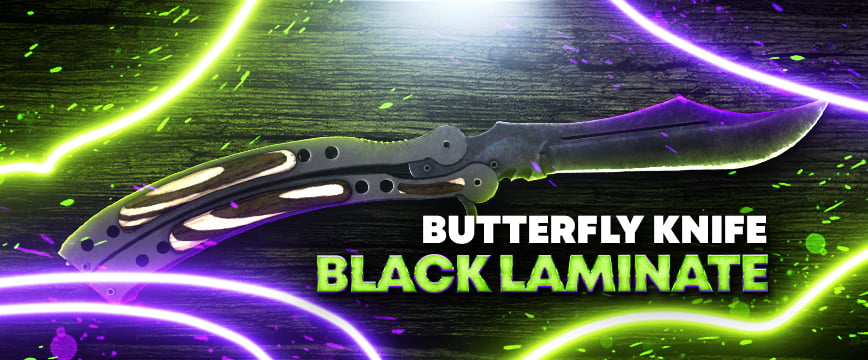 Butterfly Knife | Black Laminate