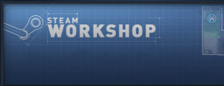 Steam Workshop-Banner, das die CS2 (CS:GO) Workshop-Tools und die Erstellung benutzerdefinierter Inhalte darstellt.