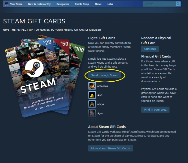 How to Buy a Physical Steam Card