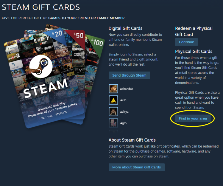 Gaming Gift Cards - Buy a code online