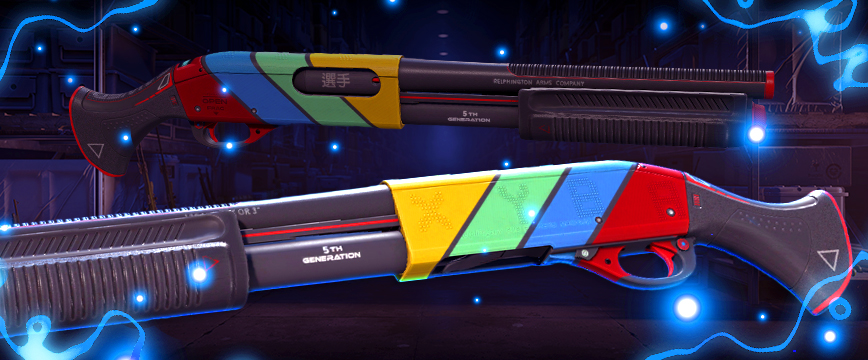 Sawed-Off | Analog Input – nostalgic skin resembling a gaming joystick, part of the Kilowatt Weapon Case.