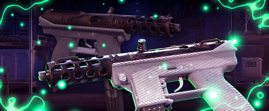 Tec-9 | Slag – handcrafted-look skin with welding lines and burnt metal details, part of CS2 Kilowatt Case.