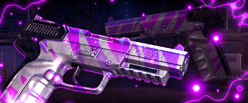 Five-SeveN | Hybrid – mysterious purple, metallic, and black design with claw-like scratches from Kilowatt Case.