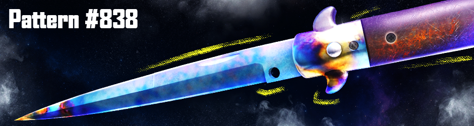 Stiletto | Case Hardened pattern #838