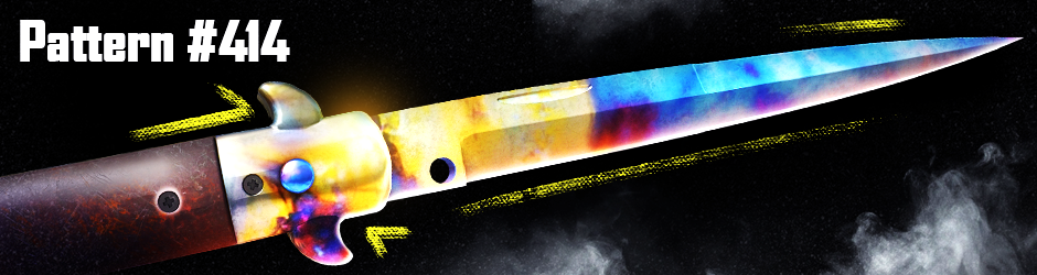 Stiletto | Case Hardened pattern #414