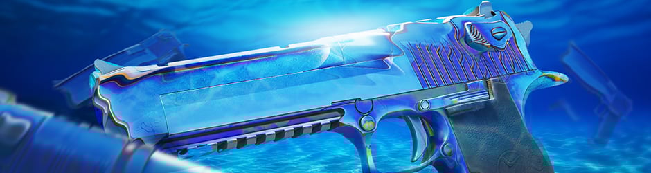 Desert Eagle Heat Treated Blue Gem #1