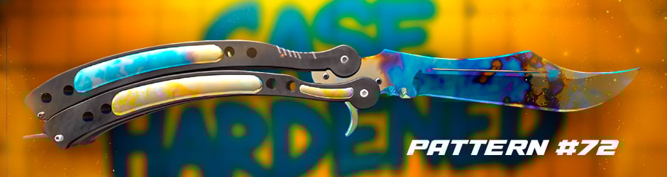 Butterfly Knive Case Hardened Pattern #72