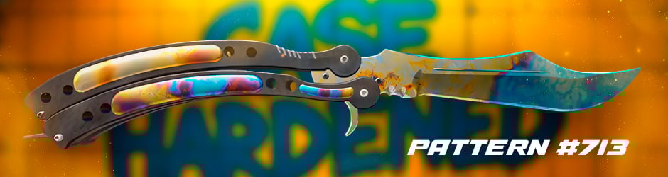 Butterfly Knive Case Hardened Pattern #713