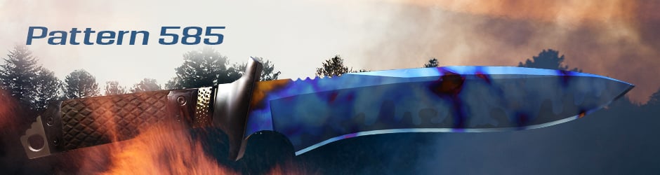 Classic Case Hardened Blue Gem Pattern #585
