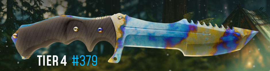 Huntsman Knife Case Hardened Pattern #379