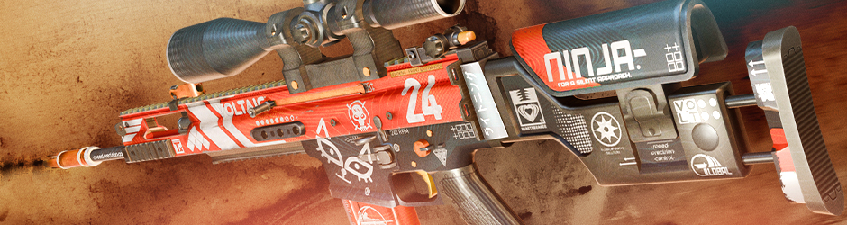 SCAR-20 Bloodsport CS2 skin with modern detailed design and smiley cat face