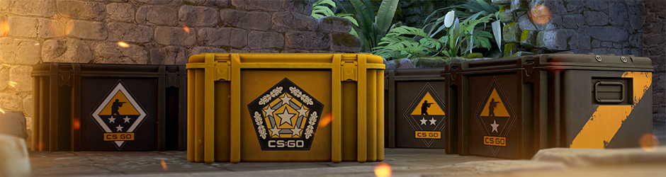 article image with cs;go weapon cases and chroma case