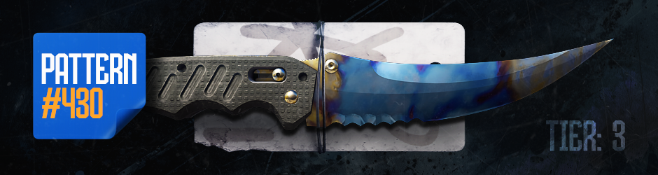 flip knife  case hardened Pattern #430 Tier 3