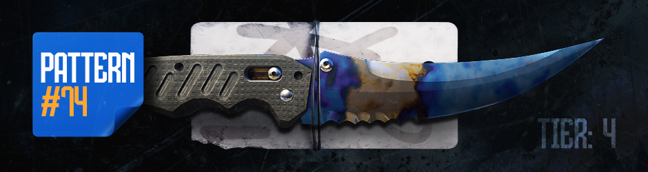 flip knife  case hardened Pattern #74 Tier 4