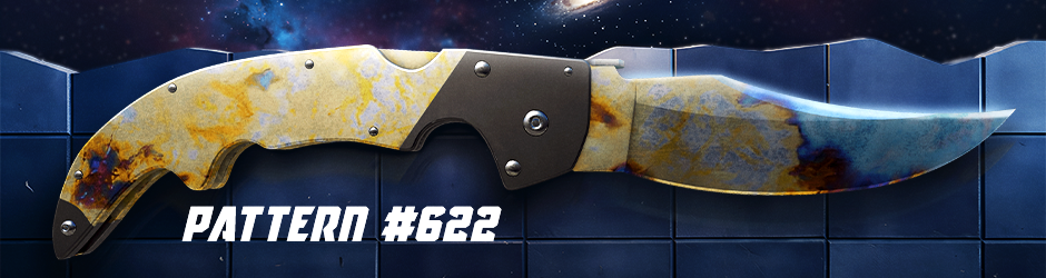Falchion Knife Case Hardened Pattern №622