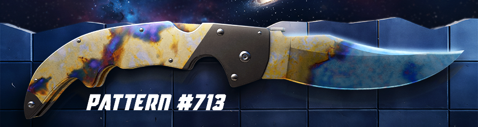 Falchion Knife Case Hardened Pattern №713