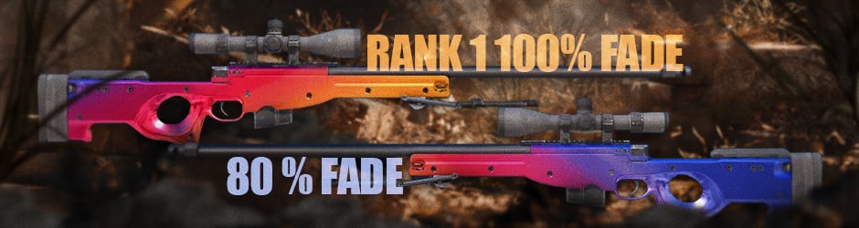 AWP Fade 100% Fade and 80% Fade Patterns