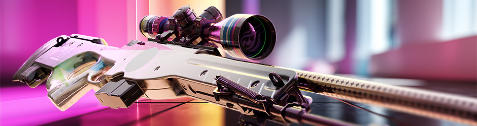 AWP CMYK skin in CS2 with black-and-white base and colorful graphic design accents