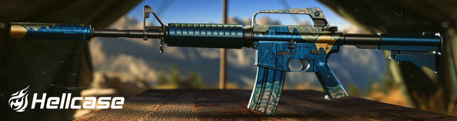 M4A1-S Solitude skin in CS2 with soft colors and detailed artistic pattern design