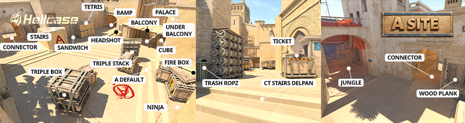 mirage A site callouts