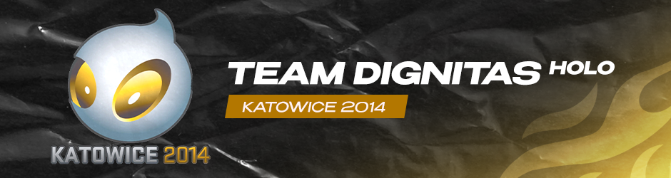 Team Dignitas (Holo) Katowice 2014 sticker in CS2 featuring the iconic alien logo with rainbow holographic eyes, a highly sought-after collector's item worth around $30,000.