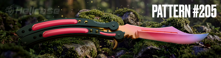 Butterfly Knife Fade Pattern #205