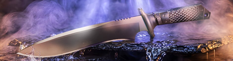 Classic Knife Scorched skin in CS2 with dark scorched and burned finish