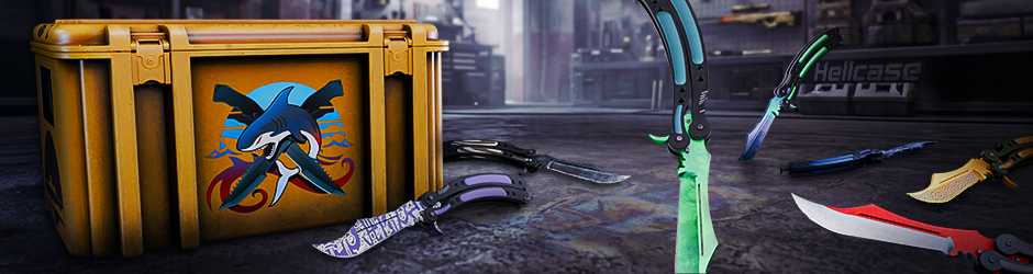 Operation Riptide Case: CS2 Operation Riptide Case featuring Butterfly Knife skins